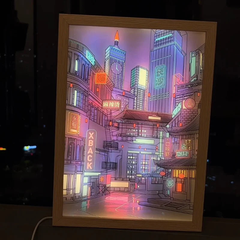 City Nightscape Light - Large Size 32*23cm